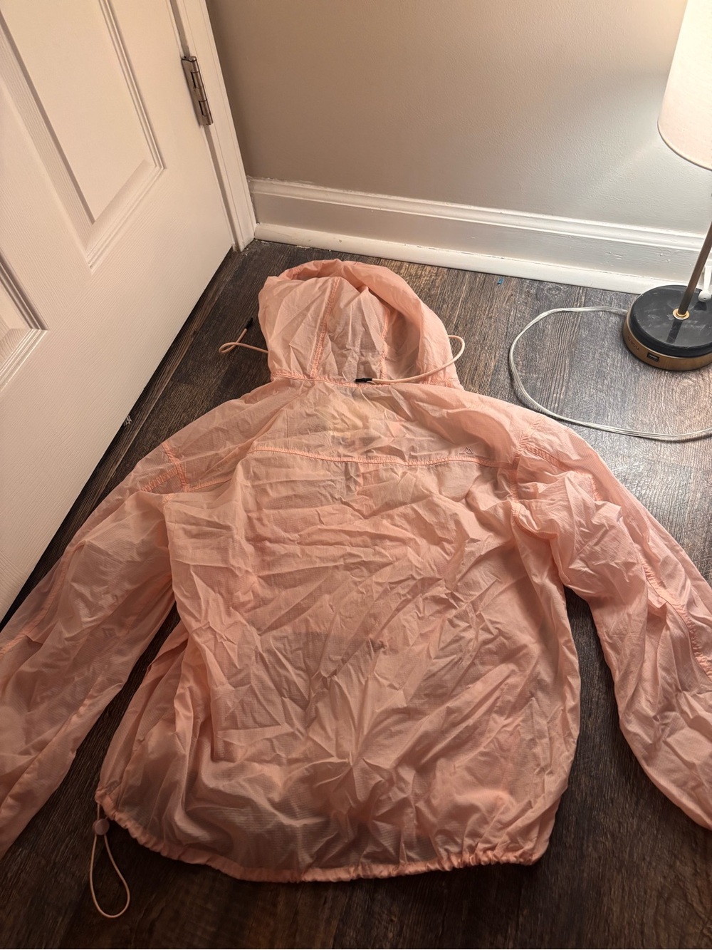 Alpine Design Soft Peach Hooded Windbreaker